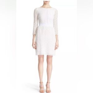 NWT Diane von Furstenberg DVF Nolly Cosmic Lace A Line Dress Ivory Wedding $548